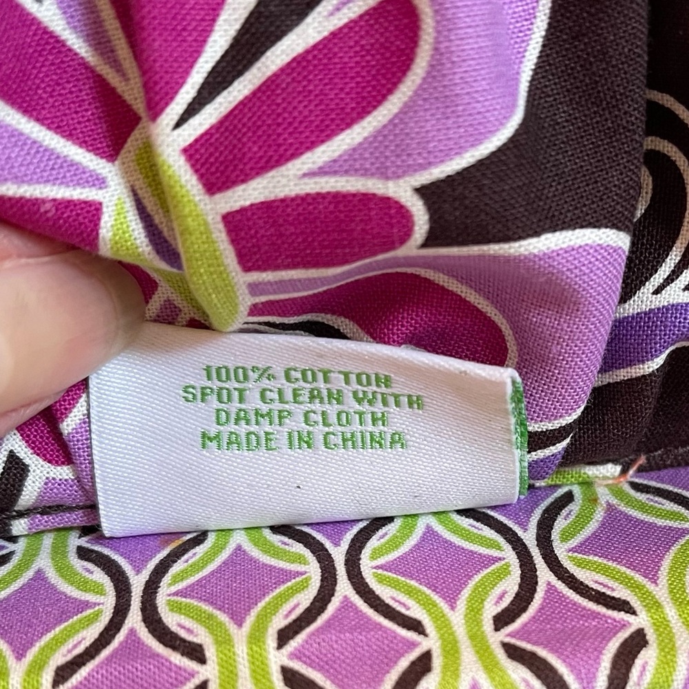 Vera Bradley Purple Punch Zippered Jewelry Travel Storage Case - Picture 8 of 12